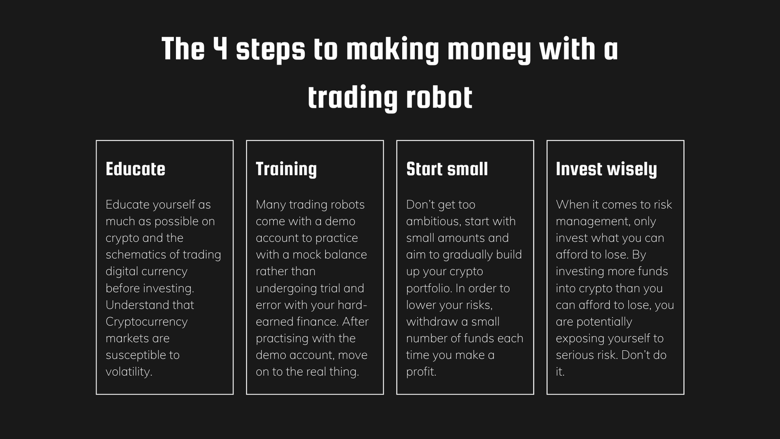 Bitcoin Digital Review - The 4 Steps to making money with a trading bot