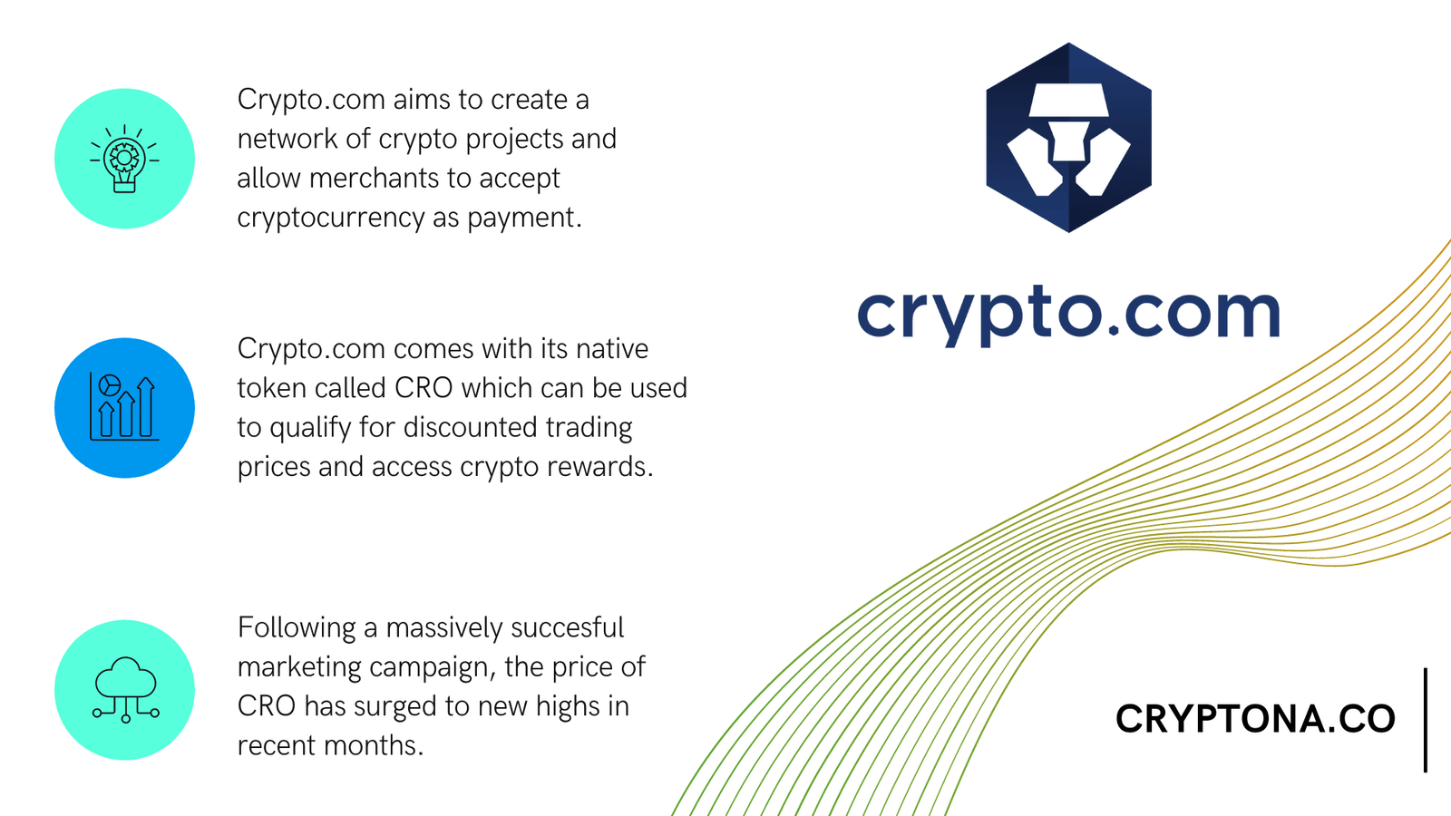 What is the native CRO token of crypto.com?