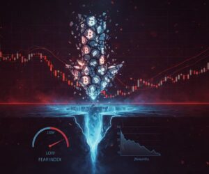 Crypto Market Plunges 40% from Peak as Fear Index Hits Two-Month Low